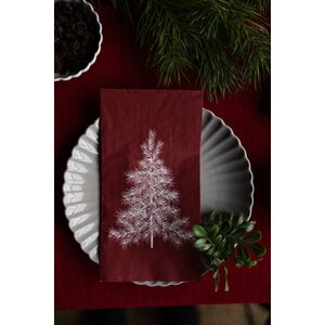 Storefactory Julgran napkin 11 x 21 cm, red