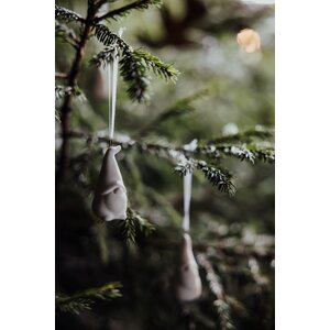 Storefactory Malte ripustettava joulupukki 2,5 x 5 cm, valkoinen