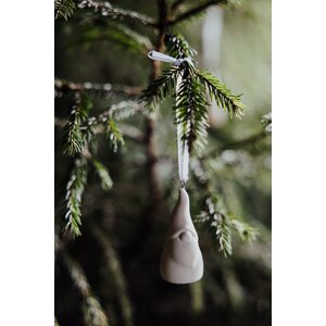 Storefactory Melvin ripustettava joulupukki 2,5 x 5 cm, valkoinen