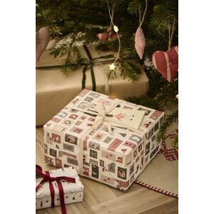Ib Laursen Christmas stamps lahjapaperi 52,5 cm x 5 m