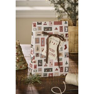 Ib Laursen Lahjapussi Christmas stamps M 18x28,5x10 cm