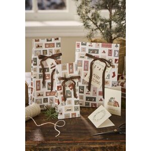 Ib Laursen Lahjapussi Christmas stamps M 18x28,5x10 cm