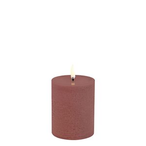Uyuni Led-kynttilä rustiikki 7,8 x 10 cm, terracotta