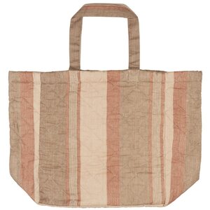 Ib Laursen Tikattu kassi 25 x 45 x 40 cm, beige/ruskea/ruoste