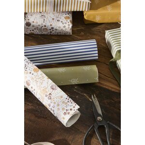 Ib Laursen Autumn flowers gift wrapping paper 52,5 cm x 5 m