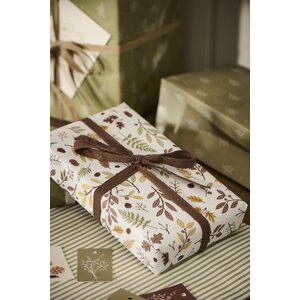 Ib Laursen Autumn leaves gift wrapping paper 52,5 cm x 2 m