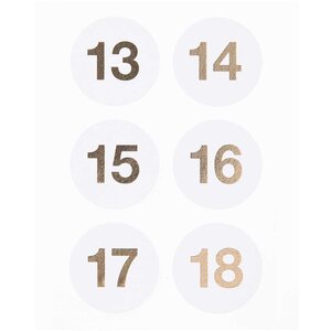 Putinki Design Joulukalenteritarrat 1 - 24 - VALITSE VÄRI
