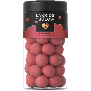 Lakrids By Bulow Crispy raspberry suklaakuorrutteinen lakritsi 295 g, regular