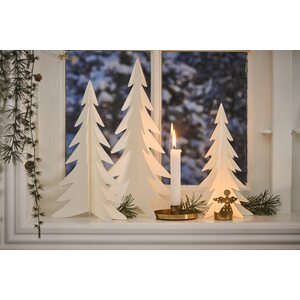 Ib Laursen Tree paper decoration 17 x 35 cm, white