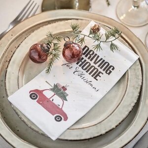 Ib Laursen Driving home for christmas napkins 16 pcs/pkt 40 x 40 cm