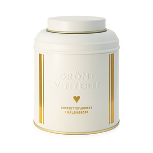 Konfektyrfabriken i Hälsingborg Vihreä talvitee peltirasiassa 100g