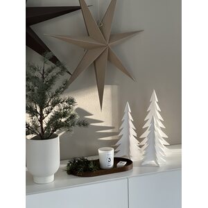 Ib Laursen Tree paper decoration 17 x 35 cm, white