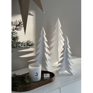 Ib Laursen Tree paper decoration 17 x 35 cm, white