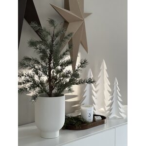 Ib Laursen Tree paper decoration 17 x 35 cm, white