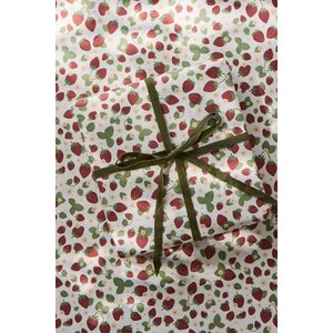 Ib Laursen Strawberries gift wrapping paper 52,5 cm x 2 m