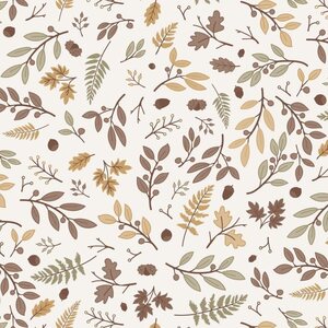 Ib Laursen Autumn leaves lahjapaperi 52,5 cm x 2 m
