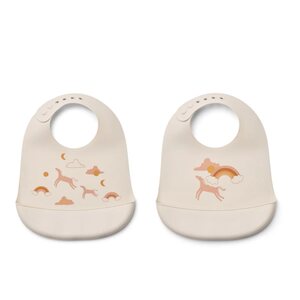 Liewood Tilda silicone bib 2-pack CHOOSE MODEL