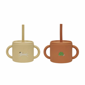 OYOY Enkei cup with straw and lid CHOOSE COLOUR