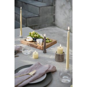 Uyuni LED pillar candle 5 x 2,8 cm, wheat yellow melted