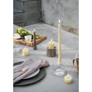 Uyuni LED pillar candle 5 x 2,8 cm, wheat yellow melted