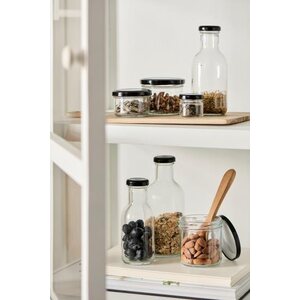 Ib Laursen Toledo glass jar with metal lid, 280 ml