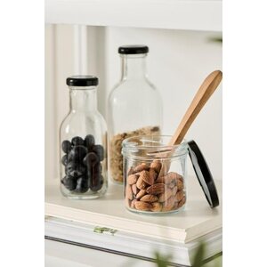 Ib Laursen Toledo glass jar with metal lid, 280 ml