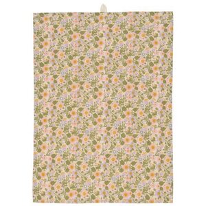 Ib Laursen Signe kitchen towel 50 x 70 cm, rose/lilac/green