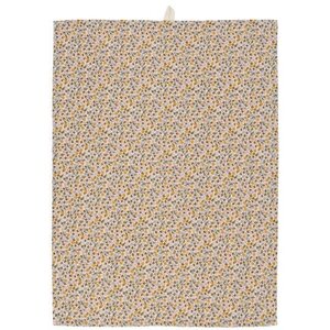 Ib Laursen Line kitchen towel 50 x 70 cm, orange/pale blue/pink