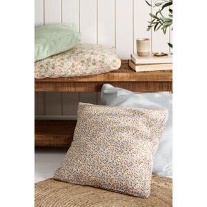 Ib Laursen Emil box cushion cover 45 x 4,5 x 45 cm, green/white stripes