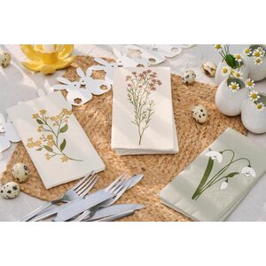 Ib Laursen Yellow flower servetit 16 kpl/pkt 40 x 40 cm