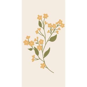 Ib Laursen Yellow flower servetit 16 kpl/pkt 40 x 40 cm