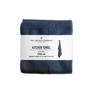 The Organic Company monochrome kitchen towel 53 x 86 cm - CHOOSE COLOUR
