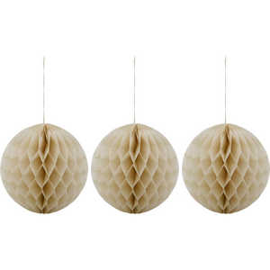 House Doctor Orb paperikoriste 3 kpl/pkt 12,5 cm, norsunluu