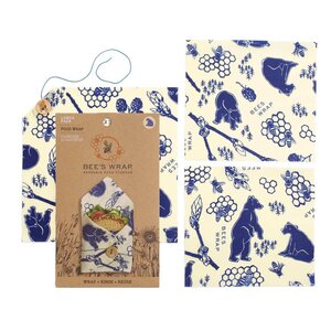 Bee`s Wrap Mehiläisvahakääre, lunch pack bees and bears