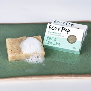 Eco & Pop Sheivaus-/kylpysaippua Wheat & Ylang Ylang, 80 g