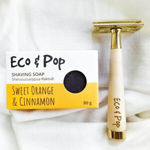 Eco & Pop Sheivaus-/kylpysaippua Sweet Orange & Cinnamon, 80 g
