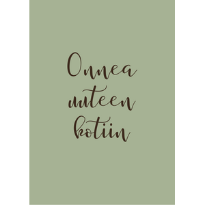 Onnea uuteen kotiin kortti - VALITSE VÄRI
