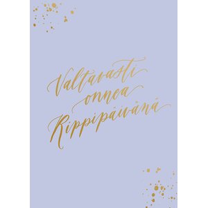 Kalligrafiastudio 2-osainen valtavasti onnea rippipäivänä kortti