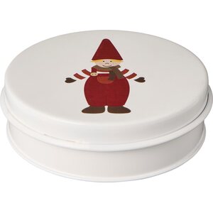 Ib Laursen Tin box with 3 Christmas tree cookie cutters, Christmas elf