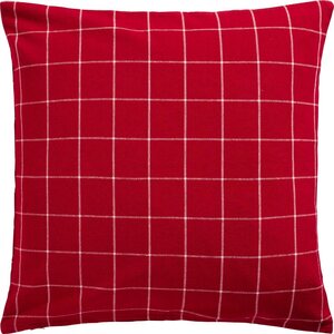 Ib Laursen Silja cushion cover 50 x 50 cm, red/off-white