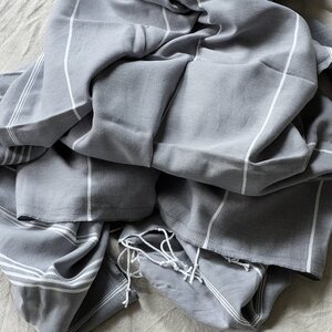 Lina Ranta hamam bath towel 100 x 180 cm, anthracite