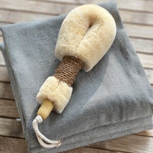Eco Max Dry body brush with coconut handle, S