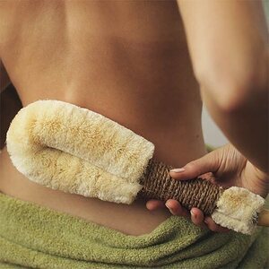 Eco Max Dry body brush with coconut handle, L