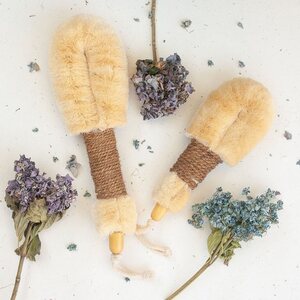Eco Max Dry body brush with coconut handle, L