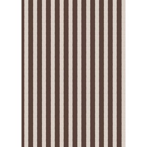 Ib Laursen Brown stripes textile look lahjapaperi 52,5 cm x 2 m