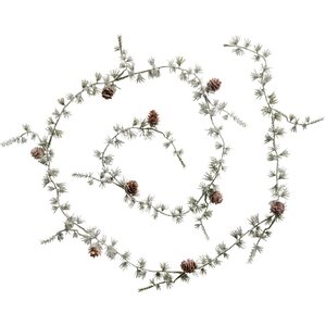 Ib Laursen Artificial cedar garland w/cones and artificial snow