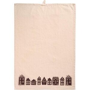 Ib Laursen Pauline kitchen towel 50 x 70 cm, off-white/brown