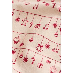 Ib Laursen Hollie kitchen towel 50 x 70 cm, off-white/red
