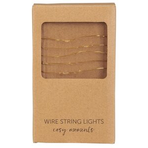 Ib Laursen Wire string lights with 20 LED lights, outdoor