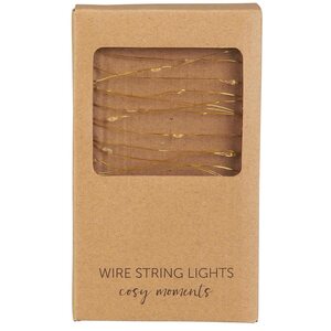 Ib Laursen Wire string lights with 40 LED lights, outdoor
